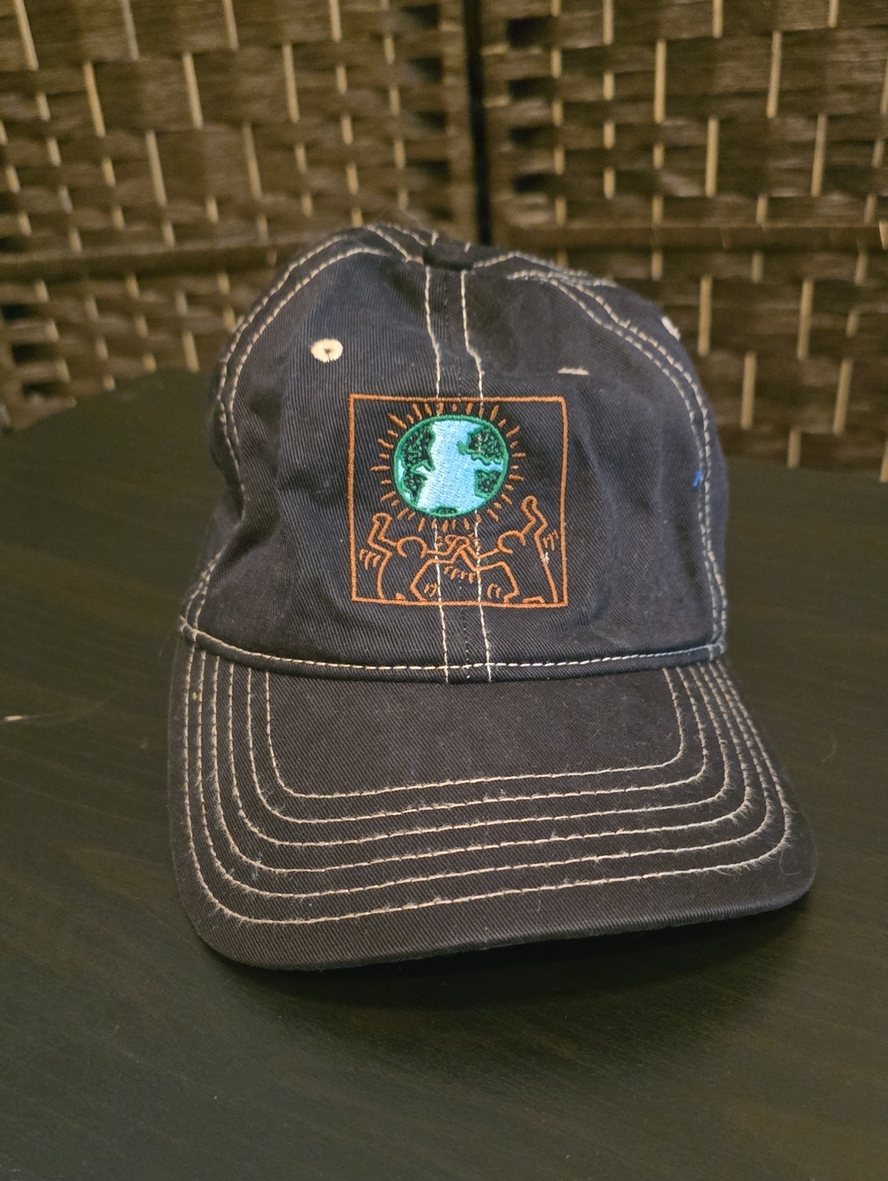 MAD Engine Keith Haring "Dad Hat" Elastic Ballcap, OS, EUC
